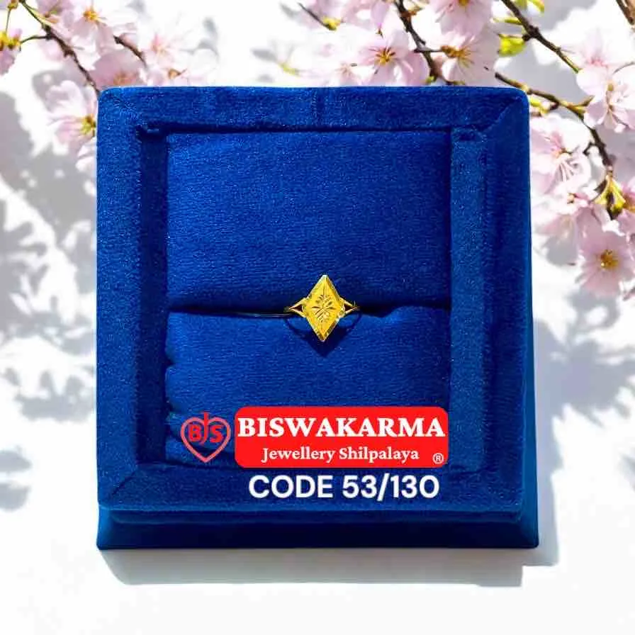 53/130 Diamond Leaf Baby Ring