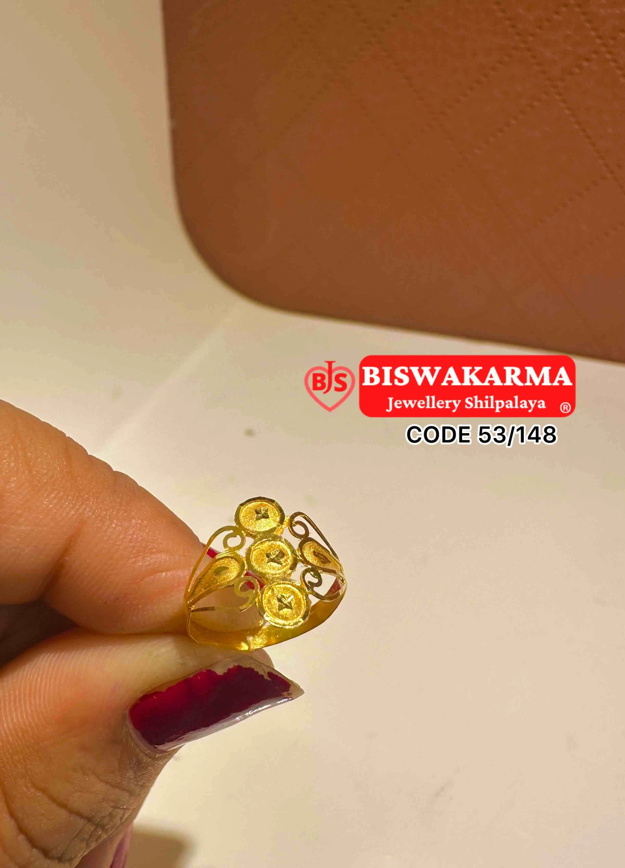 53/148 Floral Swirl Baby Ring