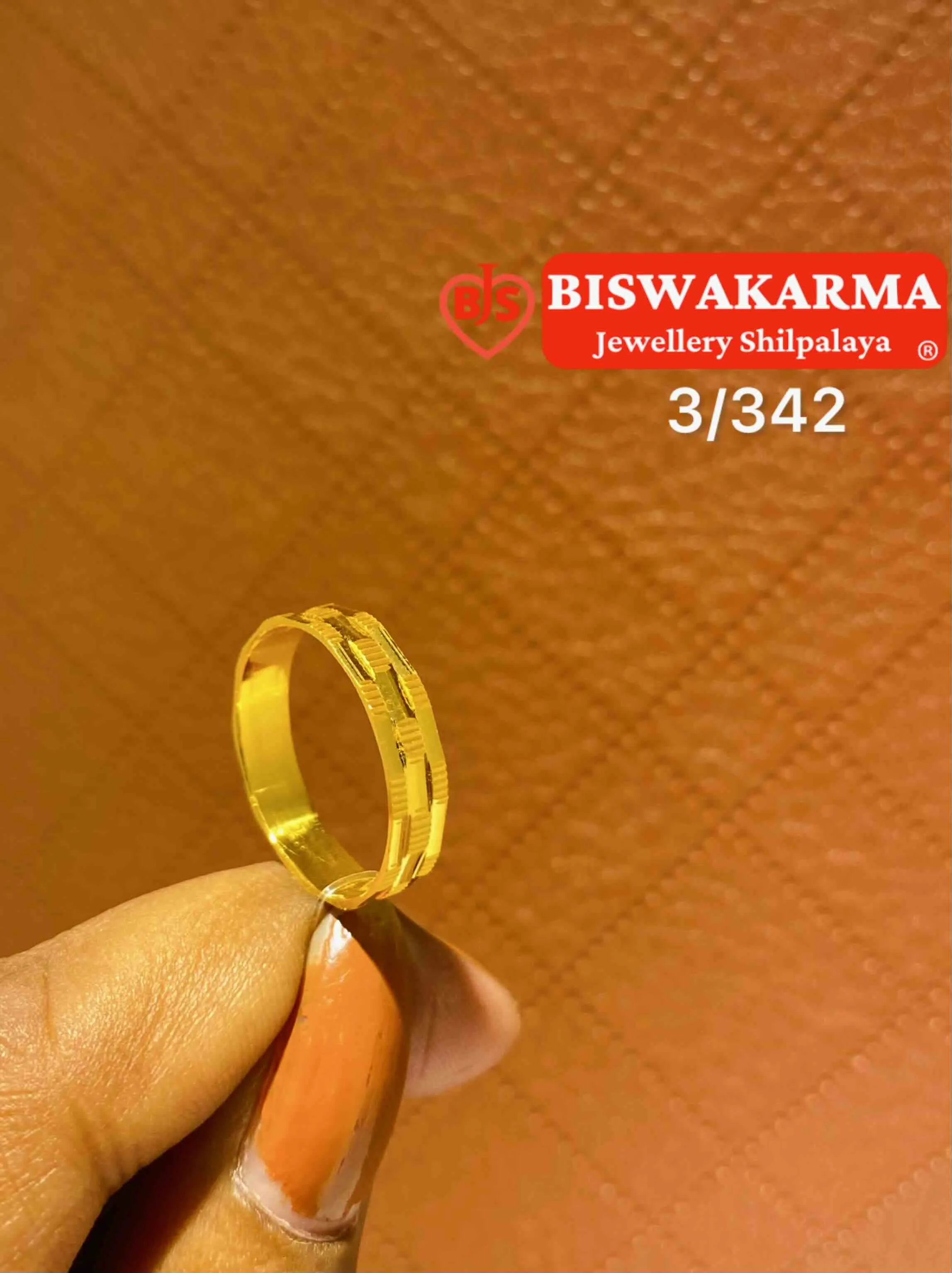 3/342 Classic Groove Thumb Ring