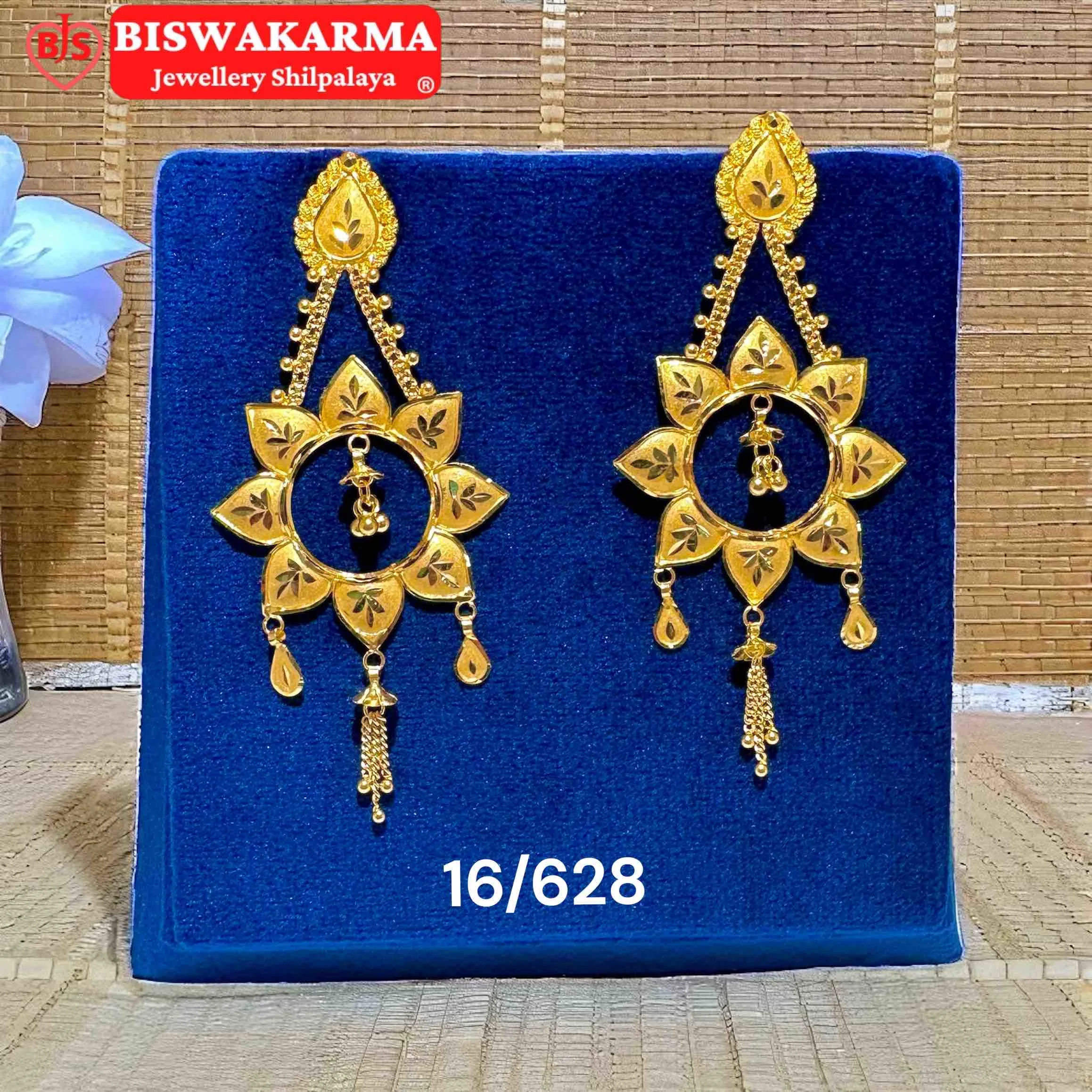 16/628 Lotus Kanbala Earrings