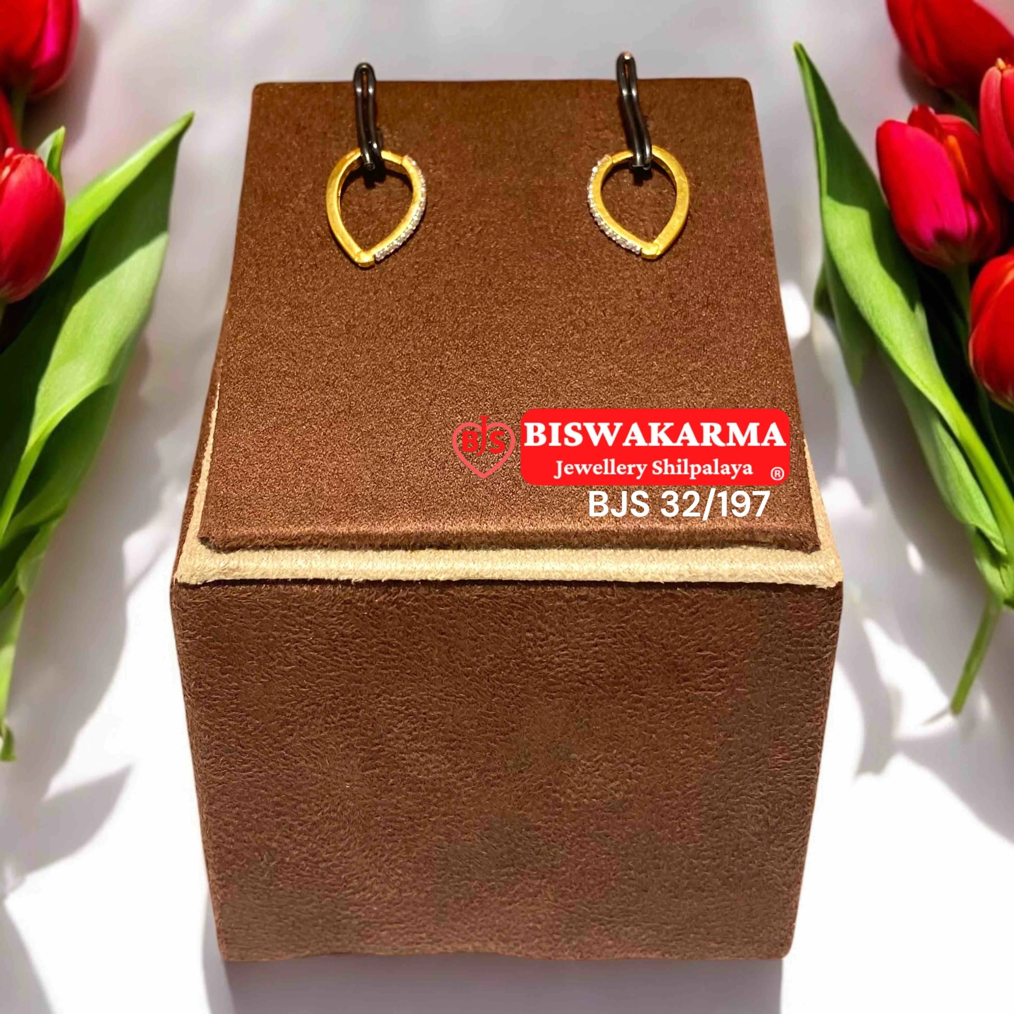 32/197 Heart Drop Bali Earring