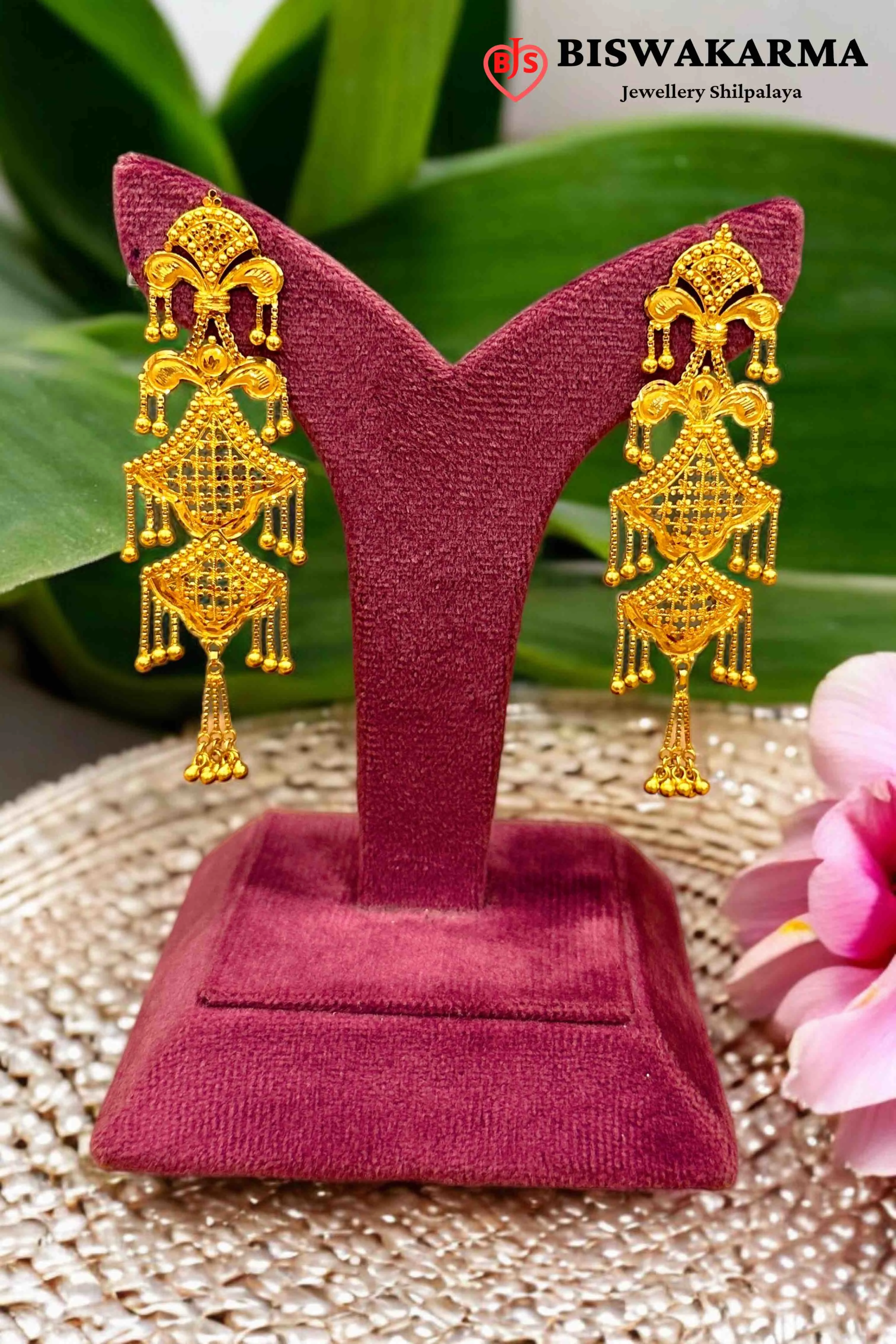 16/29 Layered Chand Dangler Earring