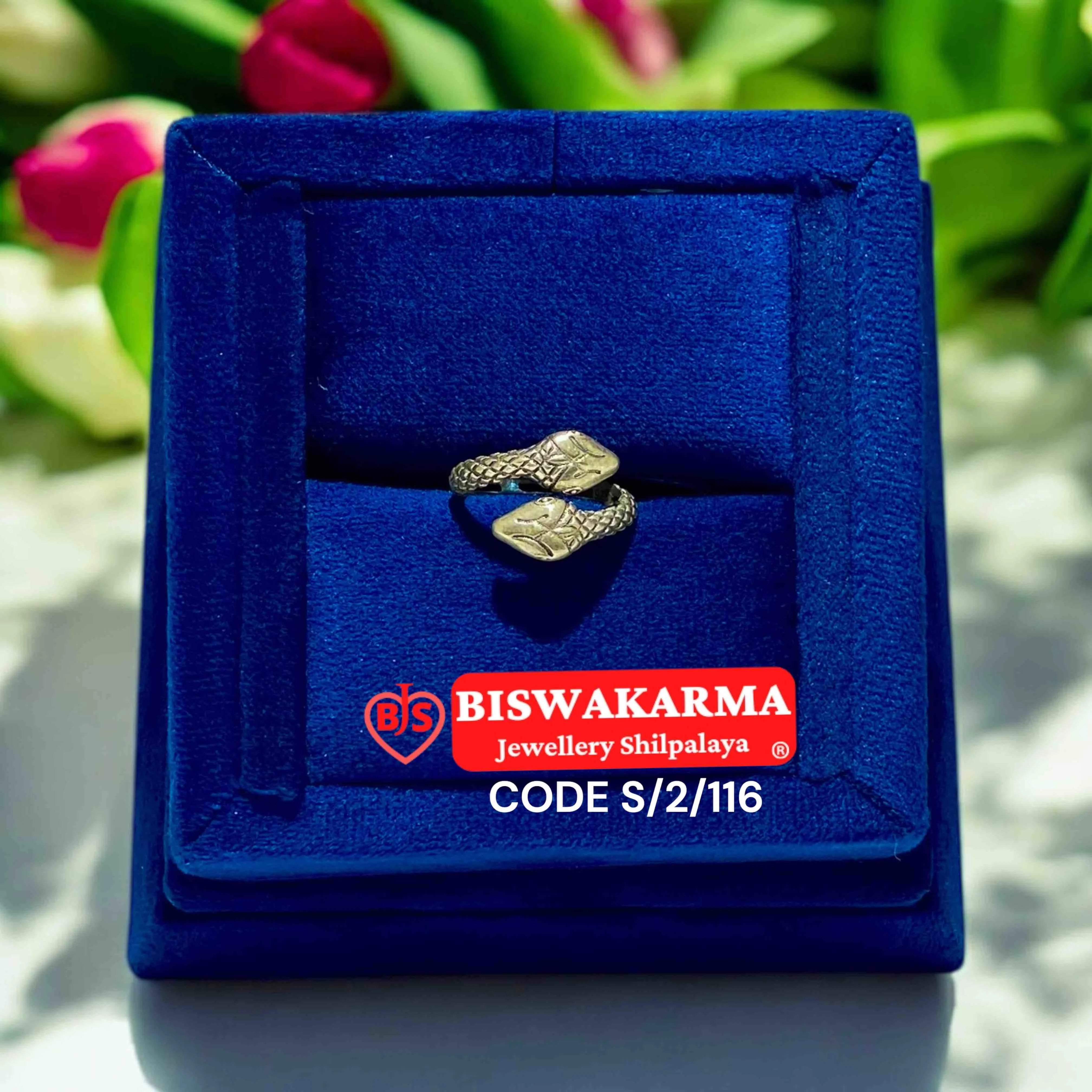 S/2/116 Sterling Silver Snake Ring