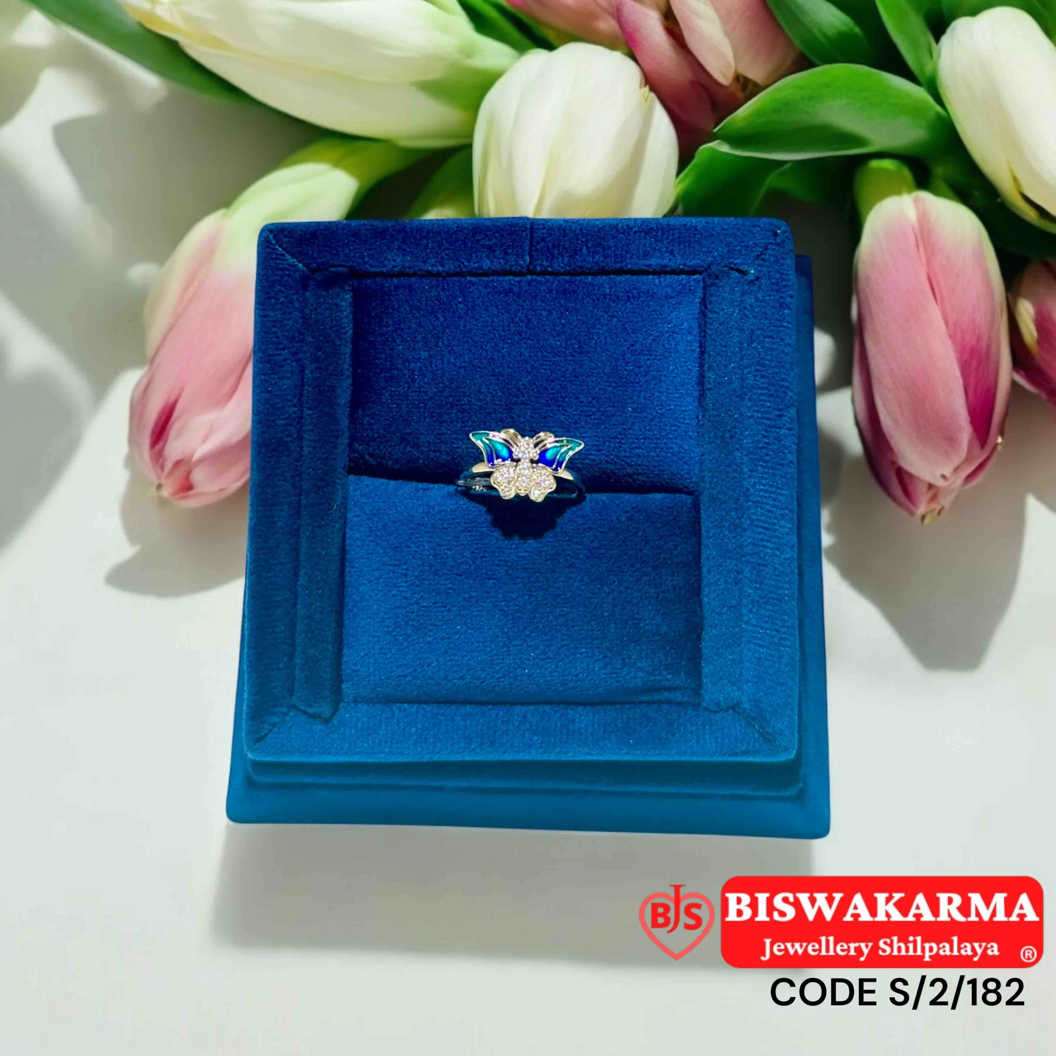 S/2/182 Sterling Silver Butterfly Ring