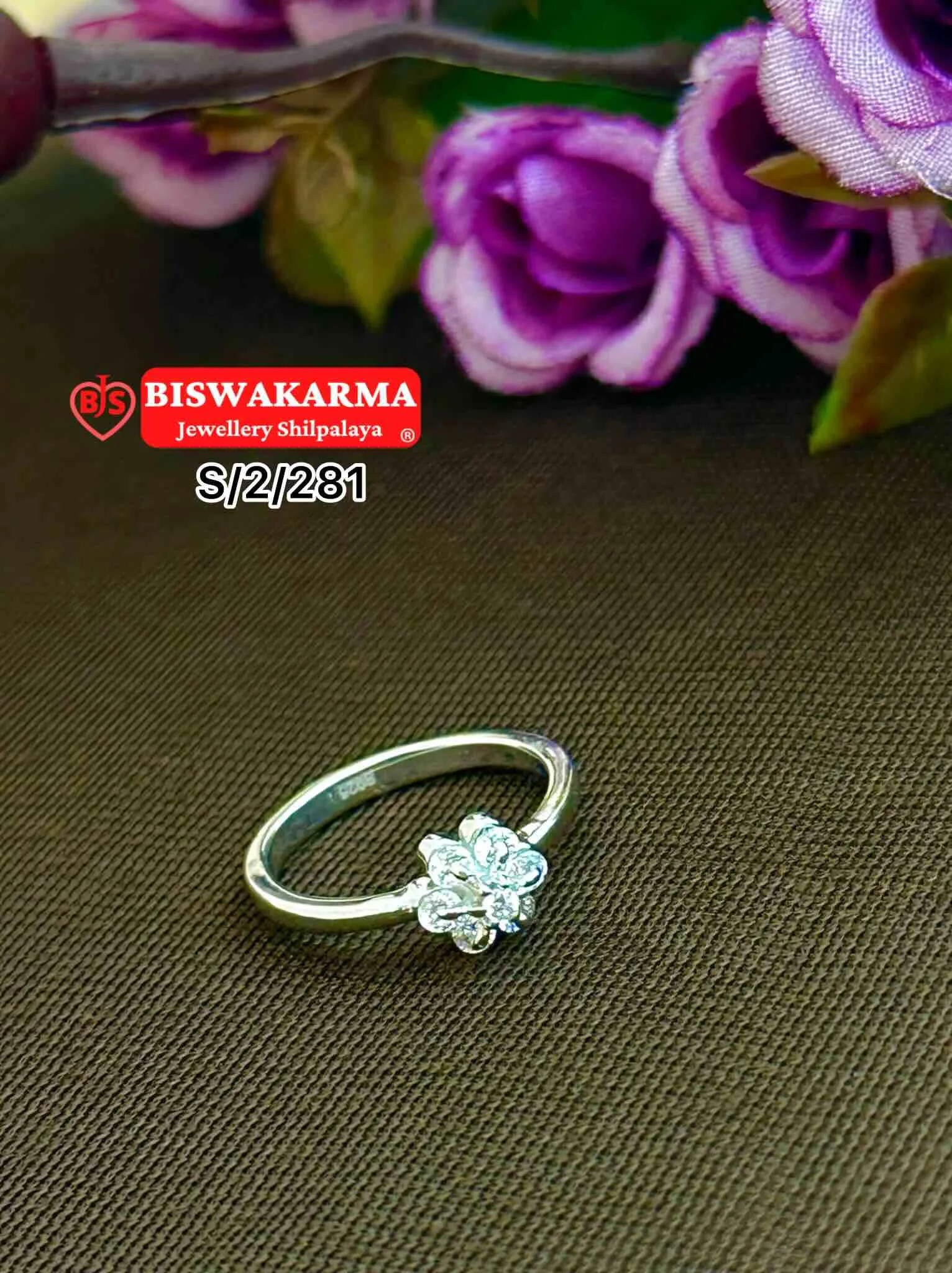 S/2/281 Sterling Silver Bloom Ring