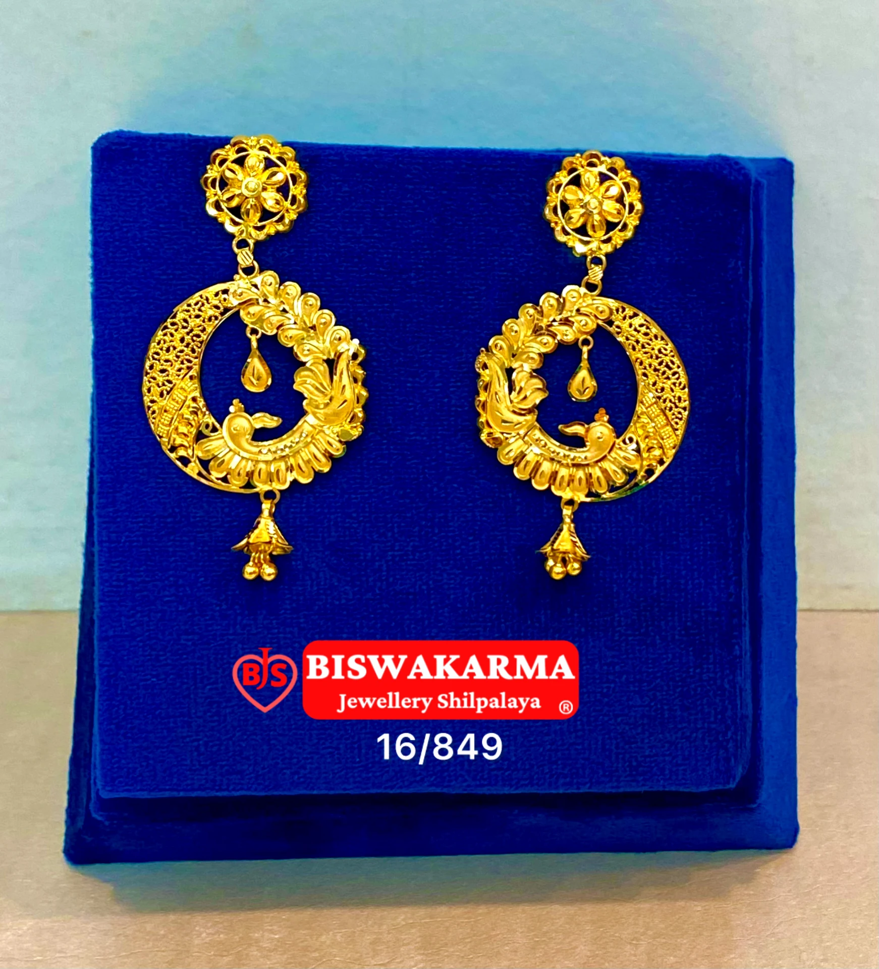 16/849 Peacock Charm Earrings