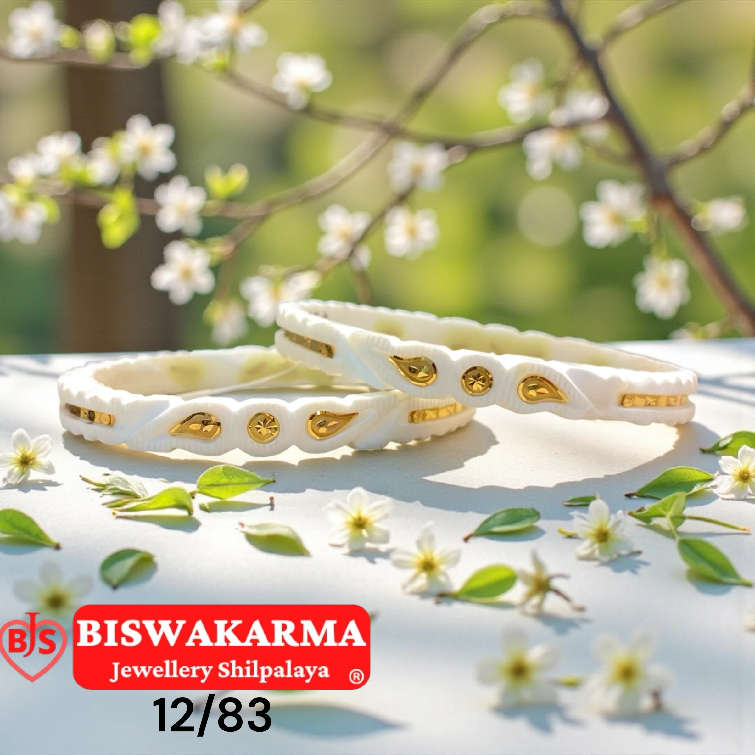 12/83 White Gold-Edge Shakha