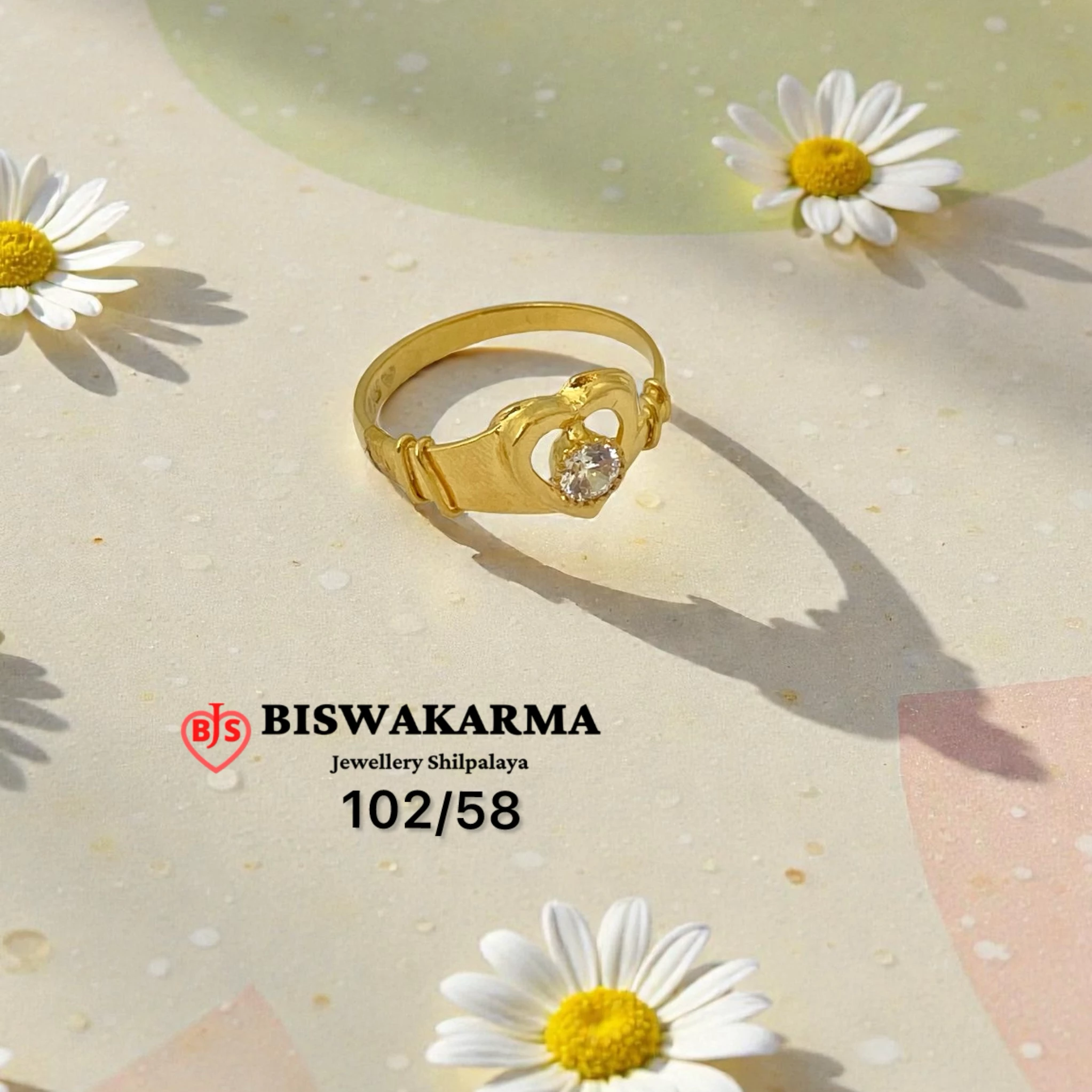 102/58 Heart Gleam Ladies Ring