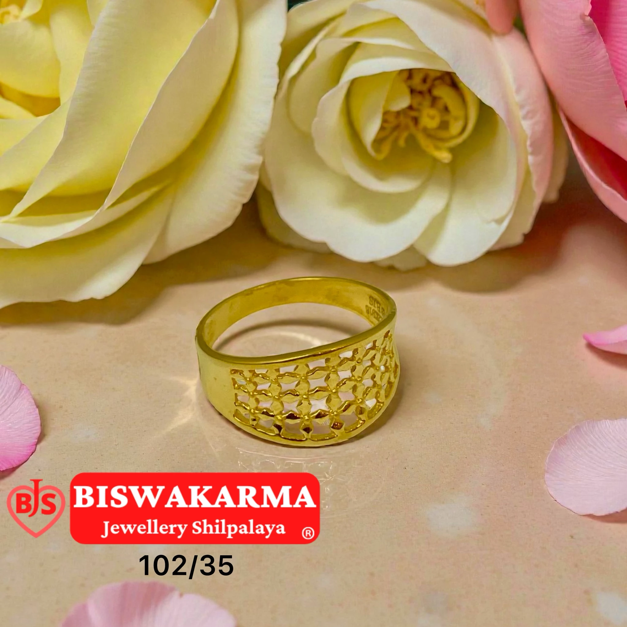 102/35 Honey Cut Ladies Ring