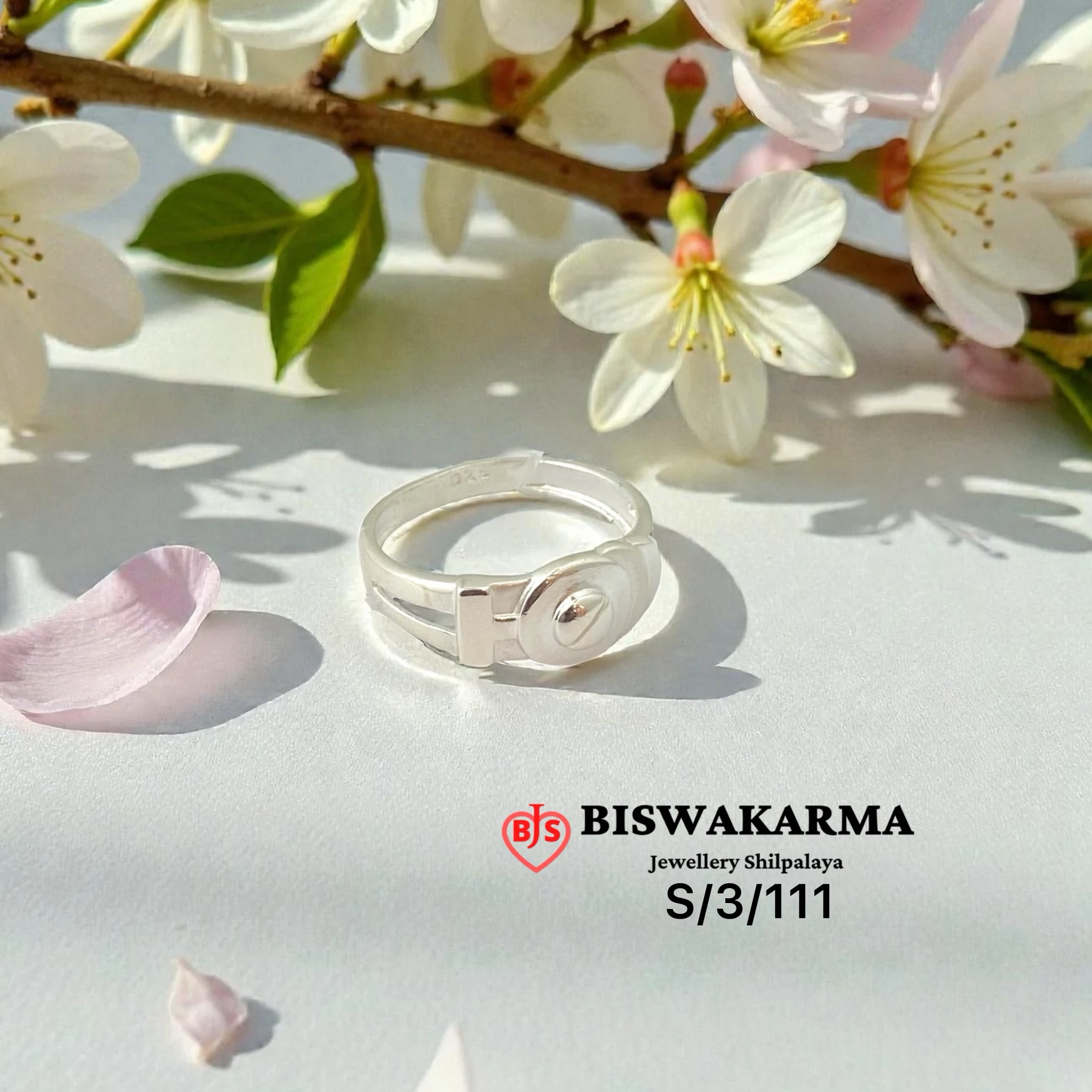 S/3/111 Lock Band Gents Ring