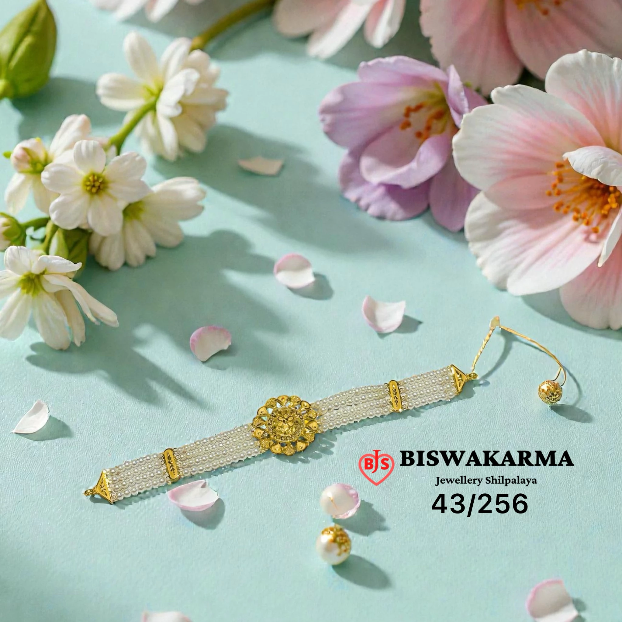 43/256 Pearl Flower Choker