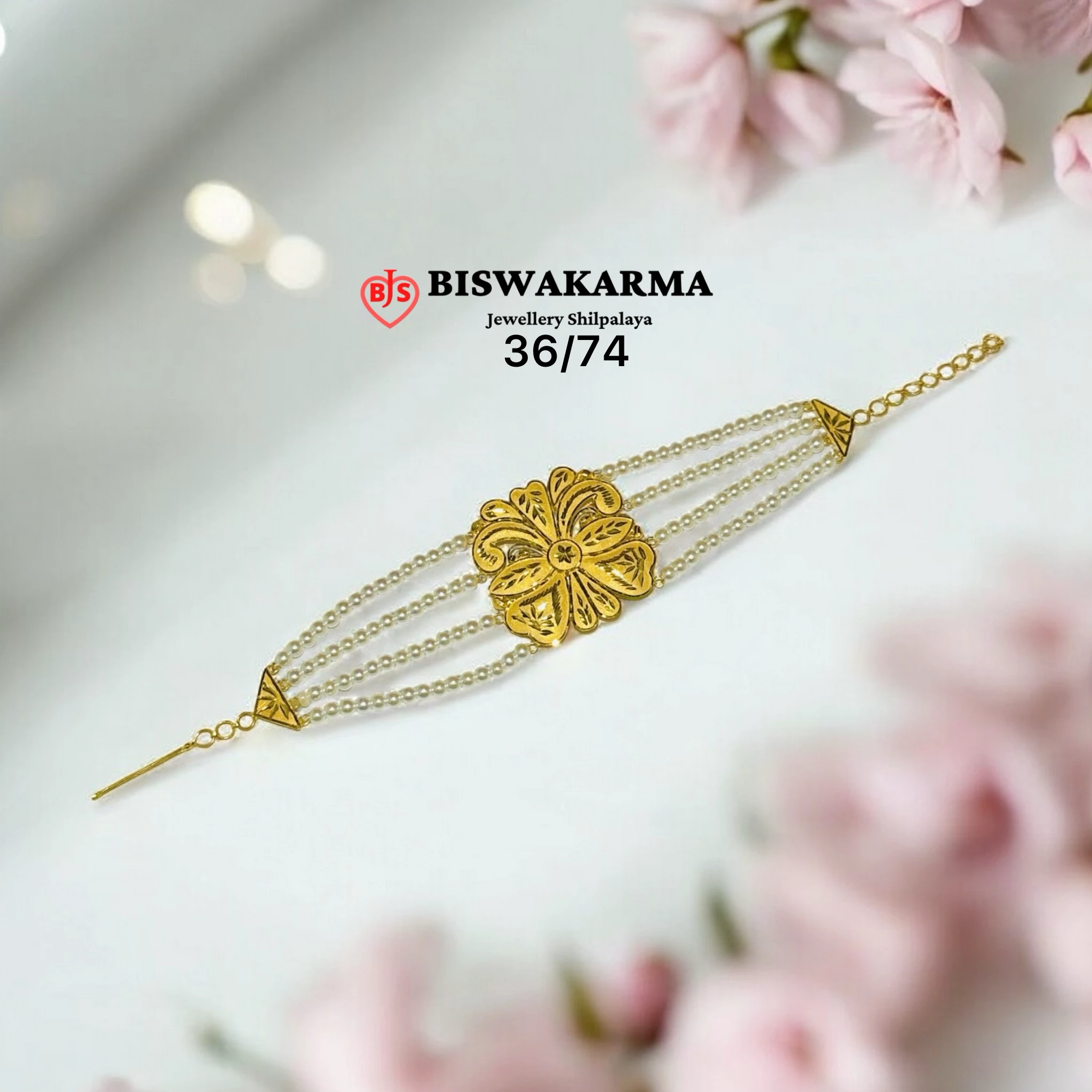 36/74 Bloom Plate Pearls Mantasha