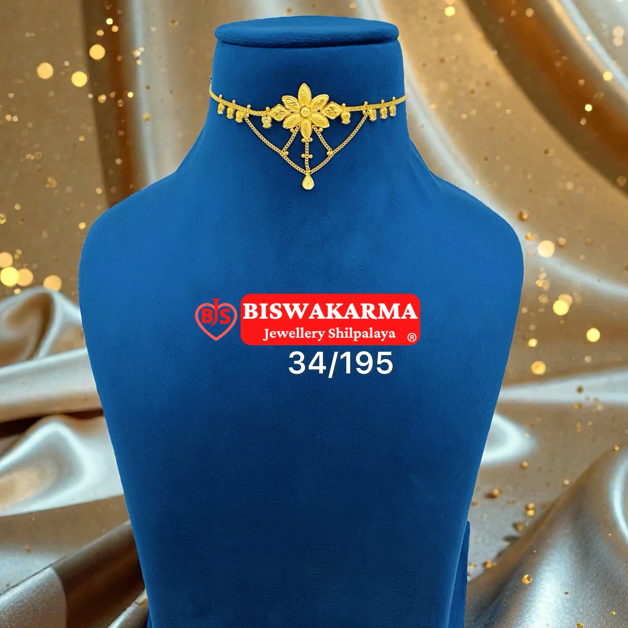 34/195 Pushpa Drop Fancy Choker