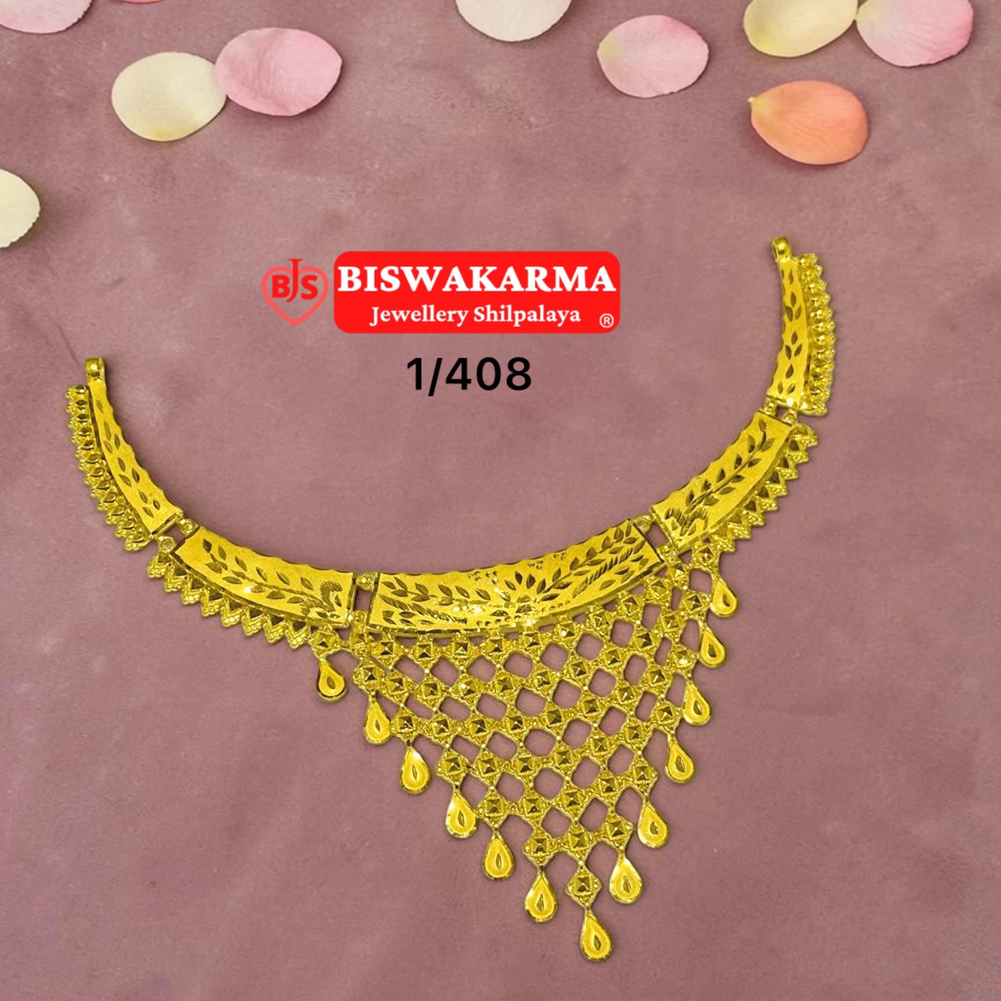 1/408 Jali Drop Necklace