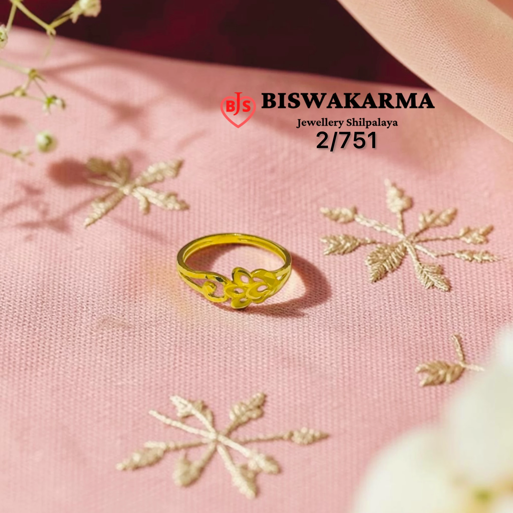 2/751 Open Petal Ladies Ring